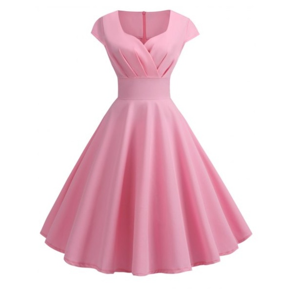 Dresses & Skirts - Sweetheart Neck Surplice A Line Dress